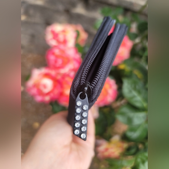 Swarovski black wallet with crystals - Picture 3 of 10